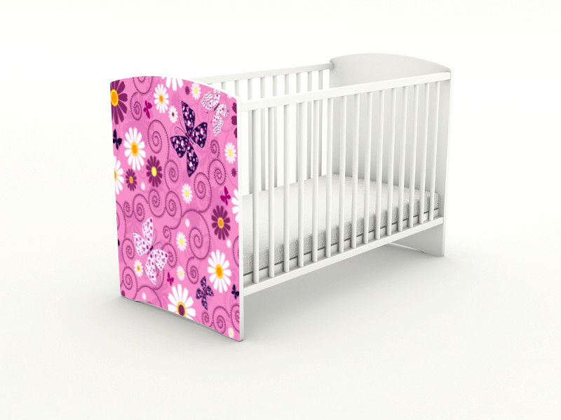 Becks detská postieľka Pink Red